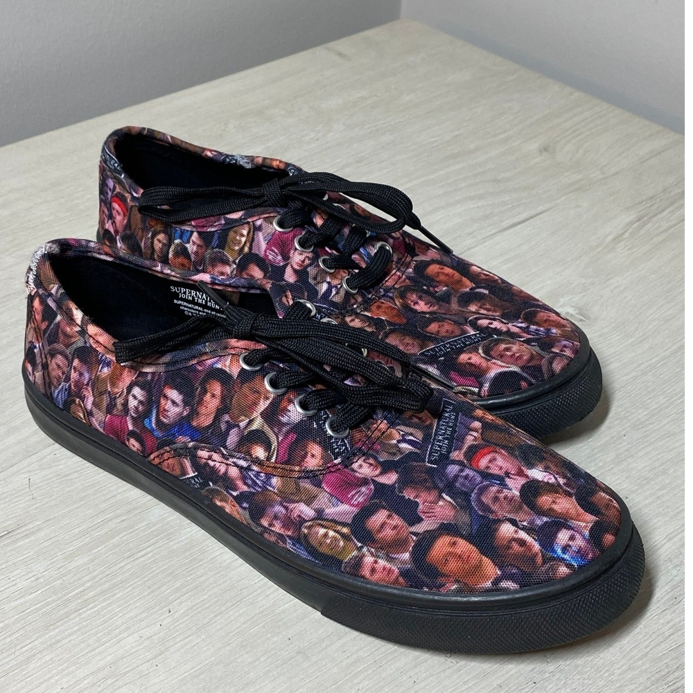 Bioworld Supernatural Join The Hunt Unisex Canvas Sneakers Shoes Low Top MultiSz